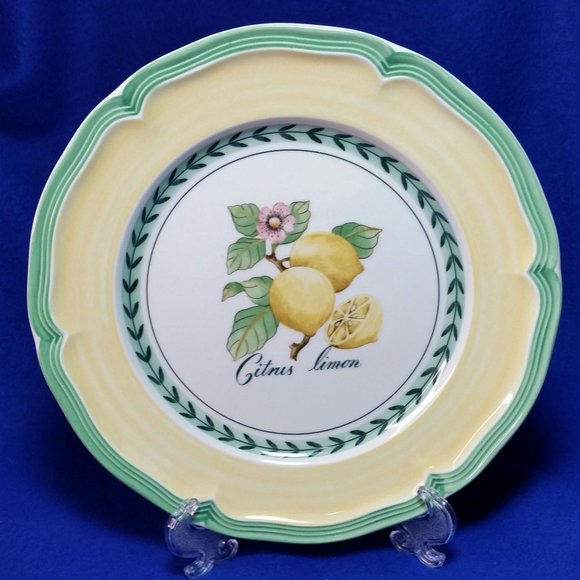 Villeroy & Boch Lemon Salad Plate French Garden Valence Collection Pre-Owned - Picture 2 of 10